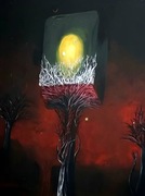 Ręcznie malowany obraz Zdzisław Beksiński