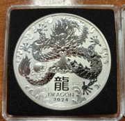 Lunar III Rok Smoka 1 oz 2024 srebro silver Ag 9999 - Łódź