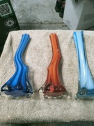 3 wazony szklane PRL stan bardzo dobry 