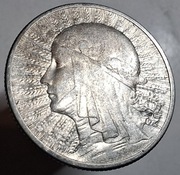 Srebrna moneta 2 zł 1934 Głowa kobiety Polonia