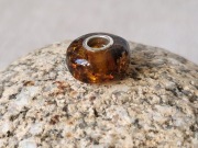 Koralik zawieszka beads charms srebro (32) bursztyn zielony