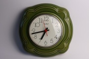 Piękny ceramiczny zegar kwarcowy ścienny Weimar, Niemcy, lata 70-te