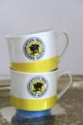 Filiżanki porcelanowe z logo Warszawskie Wyścigi Konne Służewiec Chodzież