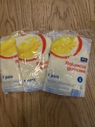 Rękawice gumowe Aro rozmiar S, 3 pary, żółte