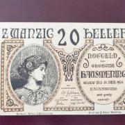 Notgeld Austria | 20 heller | 1920 r. | Hausmening