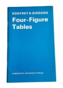 Four-Figure Tables tablice matematyczne logarytmy trygonometria Cambridge
