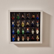 Biała Ramka na Minifigurki LEGO – Na 24 Ludziki. Wyróżnij swoją kolekcję!