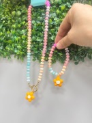 Zestaw biżuterii damskiej w pastelowych kolorach ze  stali chirurgicznej 