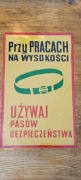 tablice BHP z czasów PRL