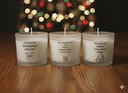 Świeczka zapachowa z napisem 