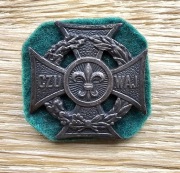 Odznaka Krzyż harcerski z filcem ZHP Czuwaj Mennica Państwowa PRL 