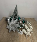 Stroik świąteczny na Boże Narodzenie z sankami