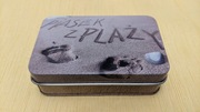 Blaszane pudełko : Piasek z plaży | pamiątka | pojemnik