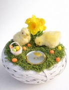 Stroik Wielkanocny na stół Kurczaczki