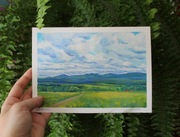 Obraz Gwasz na papierze, Sudety 