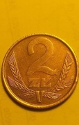 2zł 1985 r.mosiadz ząbki stan bardzo dobry super