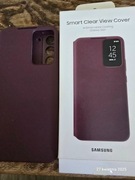 Etui Smart Clear View Cover Samsung Galaxy S 22+ z powłoką antybakteryjną