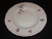 MZ Czechoslovakia Talerz głęboki, porcelana vintage, Moritz Zdekauer