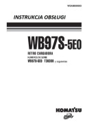 Instrukcja Obsługi Komatsu WB 97 S - 5 E0 PL
