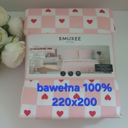 Pościel bawełniana satynowa, pościel walentynkowa 220x200