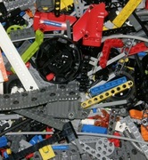 Klockk Lego Technic MIX oryginalne Belki Łączniki Zębatki 100g