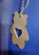 Zawieszka ceramika Miś Handmade 