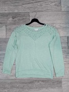 Miętowa bluzka S damska Pepco