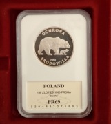 Niedźwiedzie próba 100zl PR69 GCN