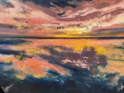 Obraz olejny płótno SZABRA krajobraz ekspresja