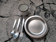 C.A. Armia ZSRR - miska + sztućce+ kubek