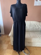 H&M basic czarna maxi sukienka letnia plus size 44 46 XXL