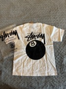 Koszulka stussy biała z bila