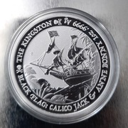 2023 Tuvalu: Black Flag - The Kingston 1 uncja srebra