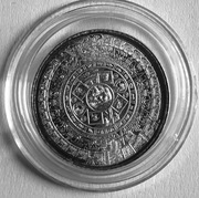 Srebrny Medal Aztec Calendar silver round 1/10 oz