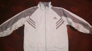 ADIDAS - ROZPINANA BLUZA DZIECIĘCA - ROZMIAR 120 - SZARA
