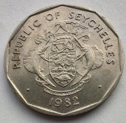SESZELE 5 Rupees 1982 ŁADNA