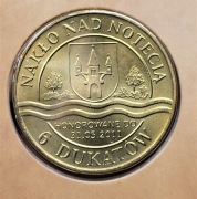 6 dukatów 2011 - dukat lokalny Nakło nad Notecią Etui / folder