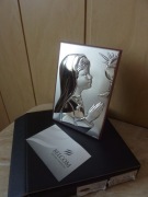 Obrazek na Komunię Świętą dla dziewczynki srebro