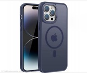 Etui silikonowe dla Iphone 14 Pro Max MagSafe granatowe