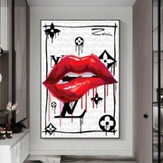 PLAKAT OBRAZ XXL 90X60 CM KISS VUITTON