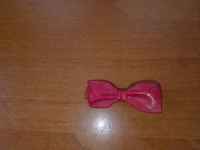 Spinka do włosów plastikowa zapinka czerwona spinki PRL 1 szt