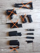 asg aksu, łoże, ak74, akm trąbka tłumik chwyt 