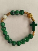 Różaniec na rękę w wersji świątecznej :) 