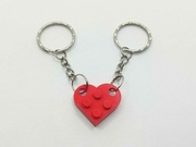 Prezent, Breloczek dla Par, LEGO serce