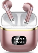 Słuchawki bezprzewodowe Bluetooth 5.3 W23 LED 40h IPX7 Rose Gold nieużywane