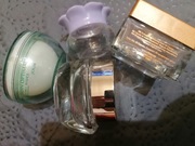 Pudełko szkło szklane po kremach 4 sztuki 