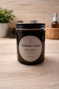 ŚWIECA SOJOWA O ZAPACHU JAŚMIN I RÓŻA - HANDEMADE