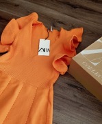 Zara nowa sukienka fikuśne rękawki M