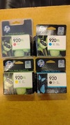 TUSZE HP 920 + 920XL Zestaw CMYK HP920XL Officejet 6000 6500 7500 KPL FV