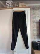 Czarne klasyczne spodnie z lampasem r. S 36